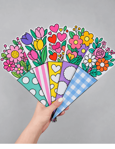 Printable Flower Bouquet Card